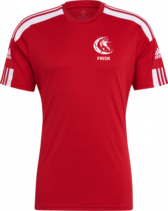 Adidas - Frisk Kortærmet T-Shirt - Rød & hvid